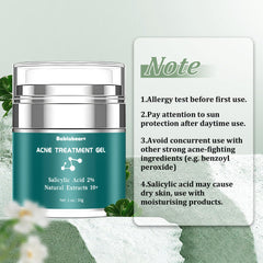 Applying Bablabear acne cream on the face for targeted spot treatment