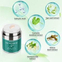 Back and body blemish care with Bablabear acne cream