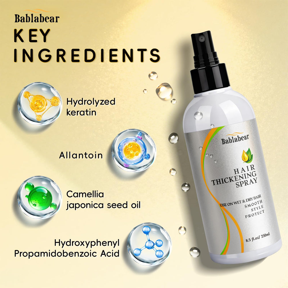 Bablabear fine hair after use shows fuller, bouncier texture.