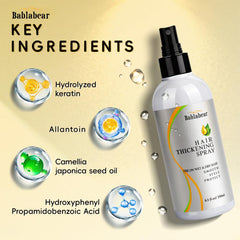 Bablabear fine hair after use shows fuller, bouncier texture.