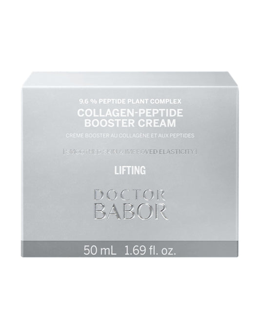 Texture swatch of BABOR cream displaying smoothing and plumping