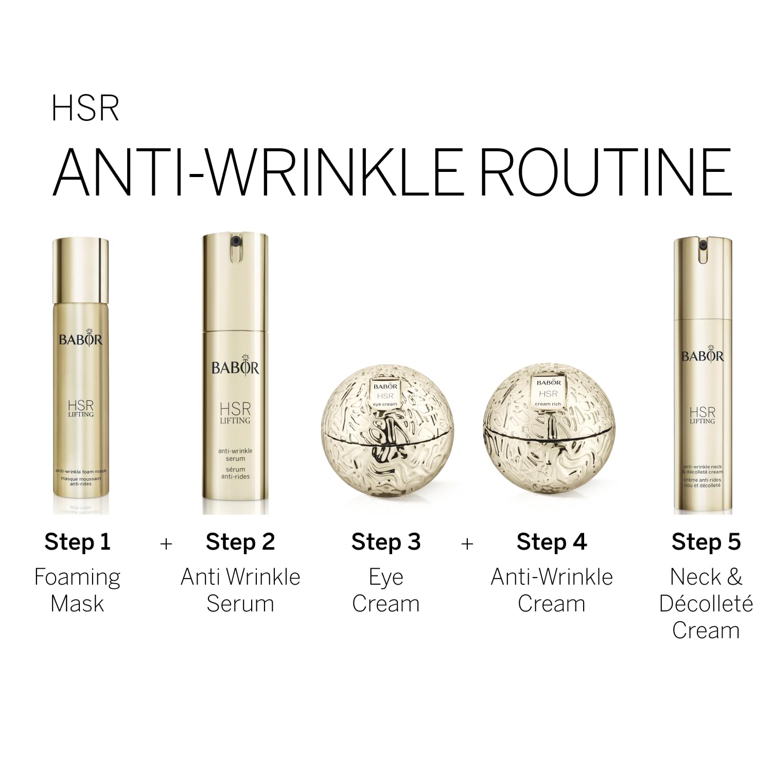 BABOR HSR lifting cream travel size, convenient bottle for on the go moisturization.