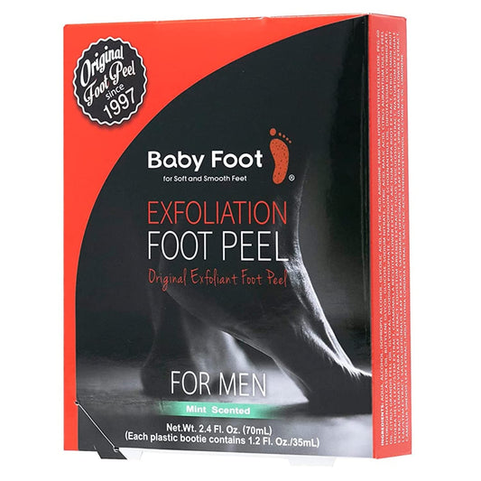 Baby Foot Original Foot Peel packaging shown for an easy at-home spa treatment.