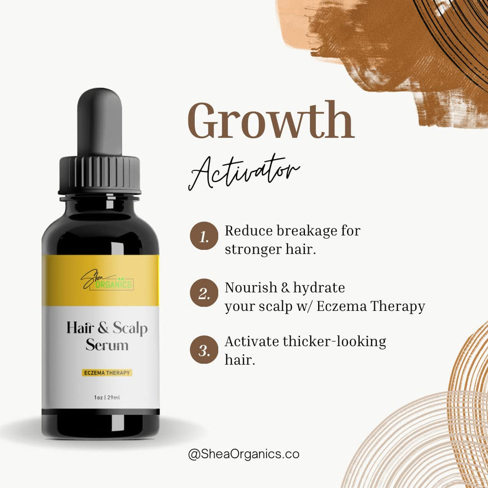 Baby Shea Organics scalp oil dropper enables precise application for dry areas.