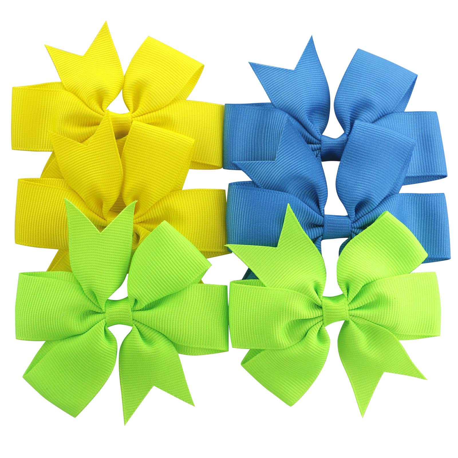 Babymatch pinwheel bow grosgrain texture closeup shows durable, glossy ribbon.