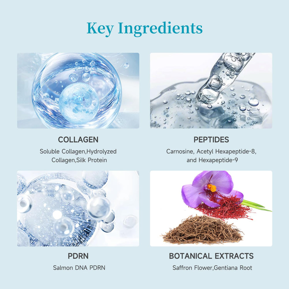 BACHERI hyaluronic acid ampoule with botanicals delivering deep hydration.