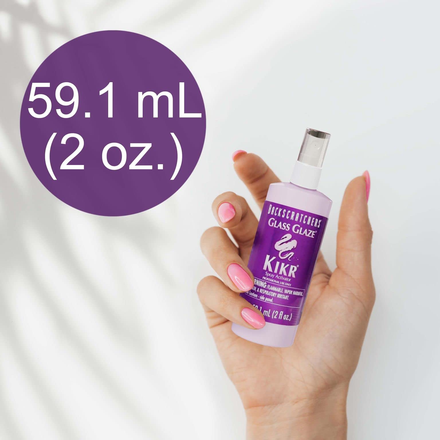 Backscratchers Kikr Activator smooth finish for professional-looking nails.