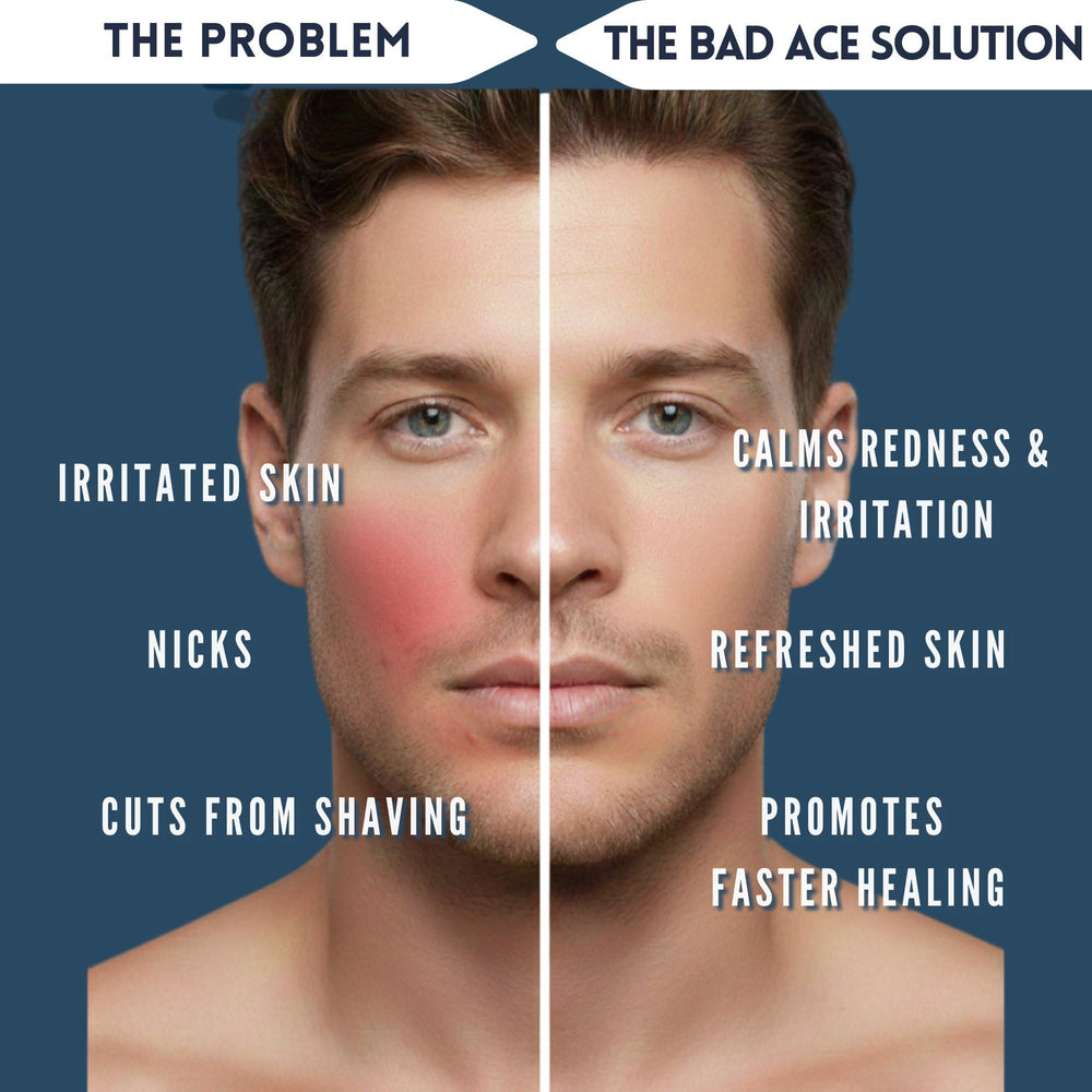 Bad Ace Aqua After Shave Balm pour demonstrates easy spread and matte skin