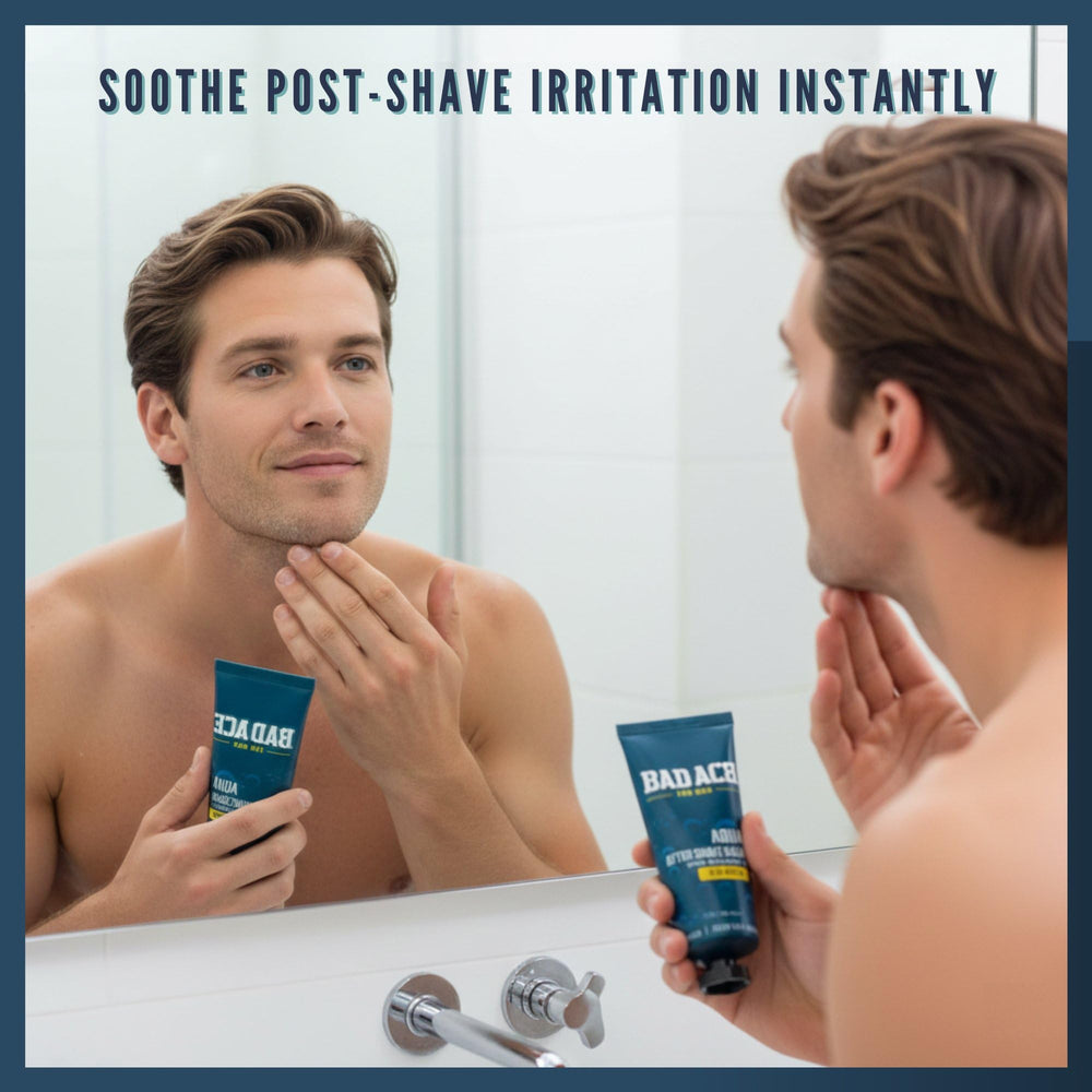 Bad Ace Aqua After Shave Balm Jeju Ocean scent for light, clean fragrance