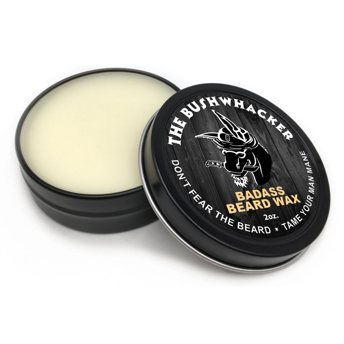 Beard styling with Bushwhacker wax for a tidy, weather-ready look.