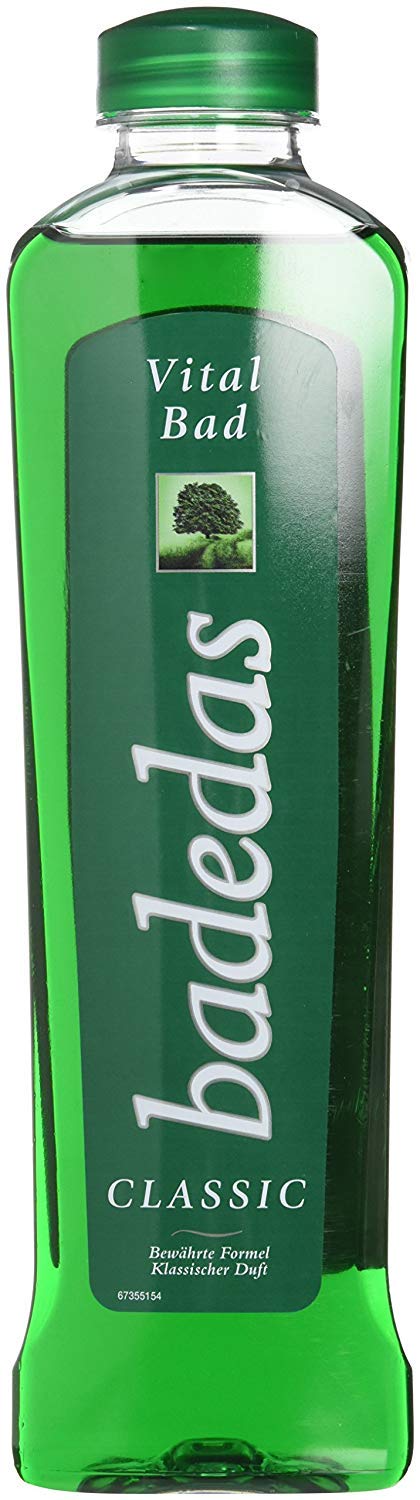 Badedas Vital bubble bath gel with horse chestnut extract for refreshed, moisturized skin.