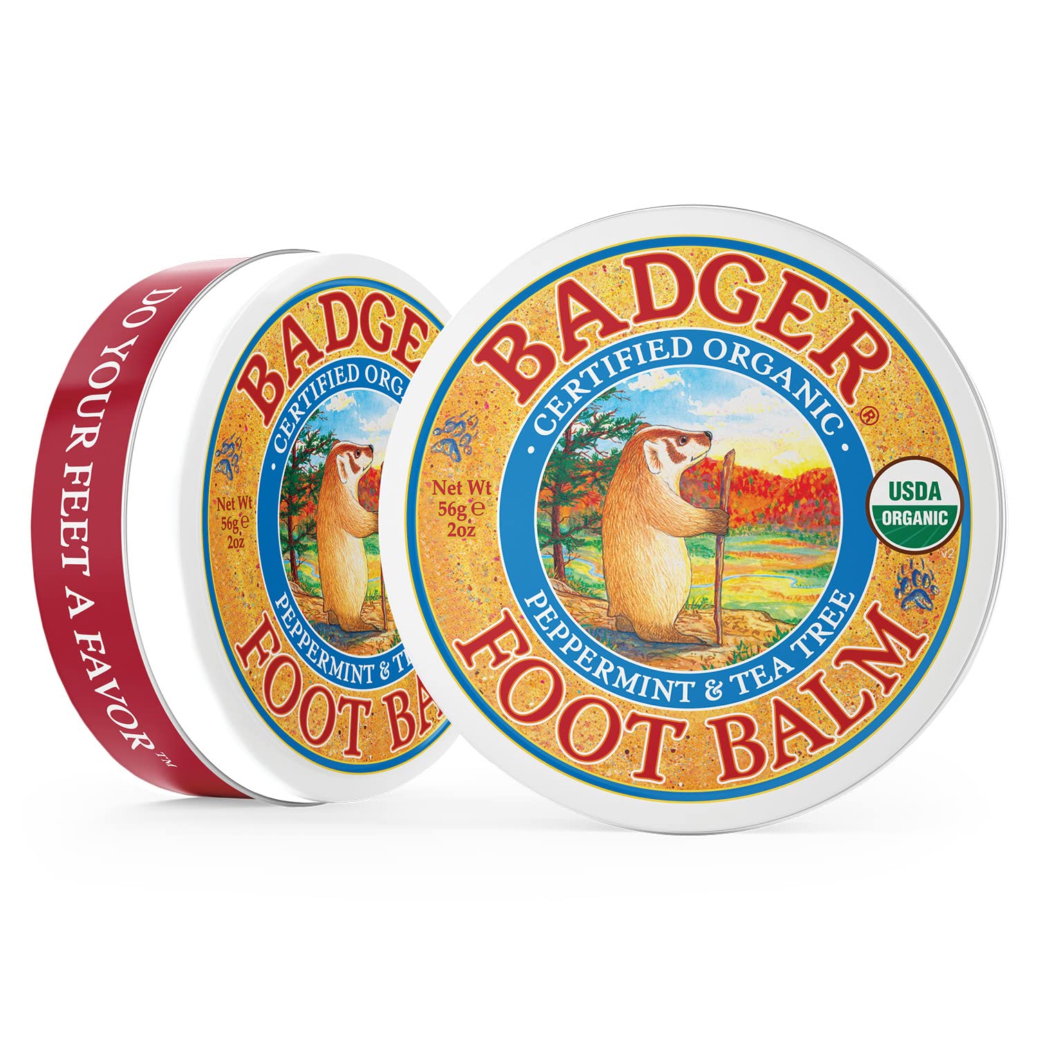 Badger Foot Balm 2oz tin ideal for dry heels