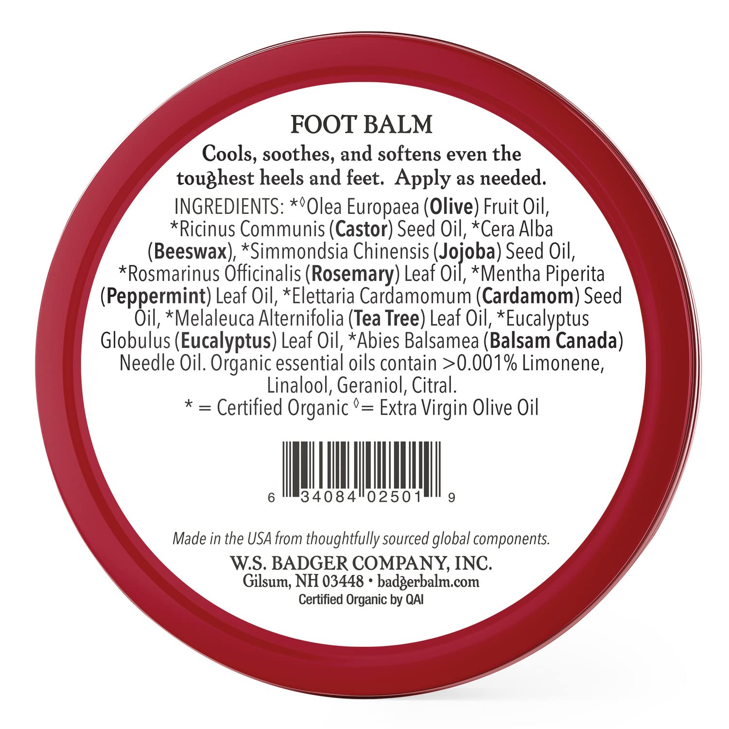 Badger Foot Balm packaging shown for quick foot care