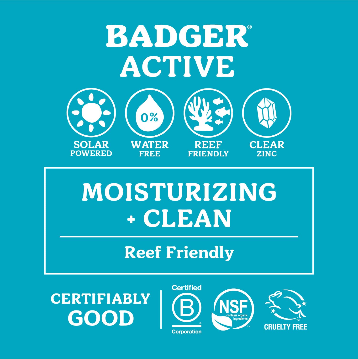 Fragrance-free Badger sunscreen stick suitable for sensitive skin