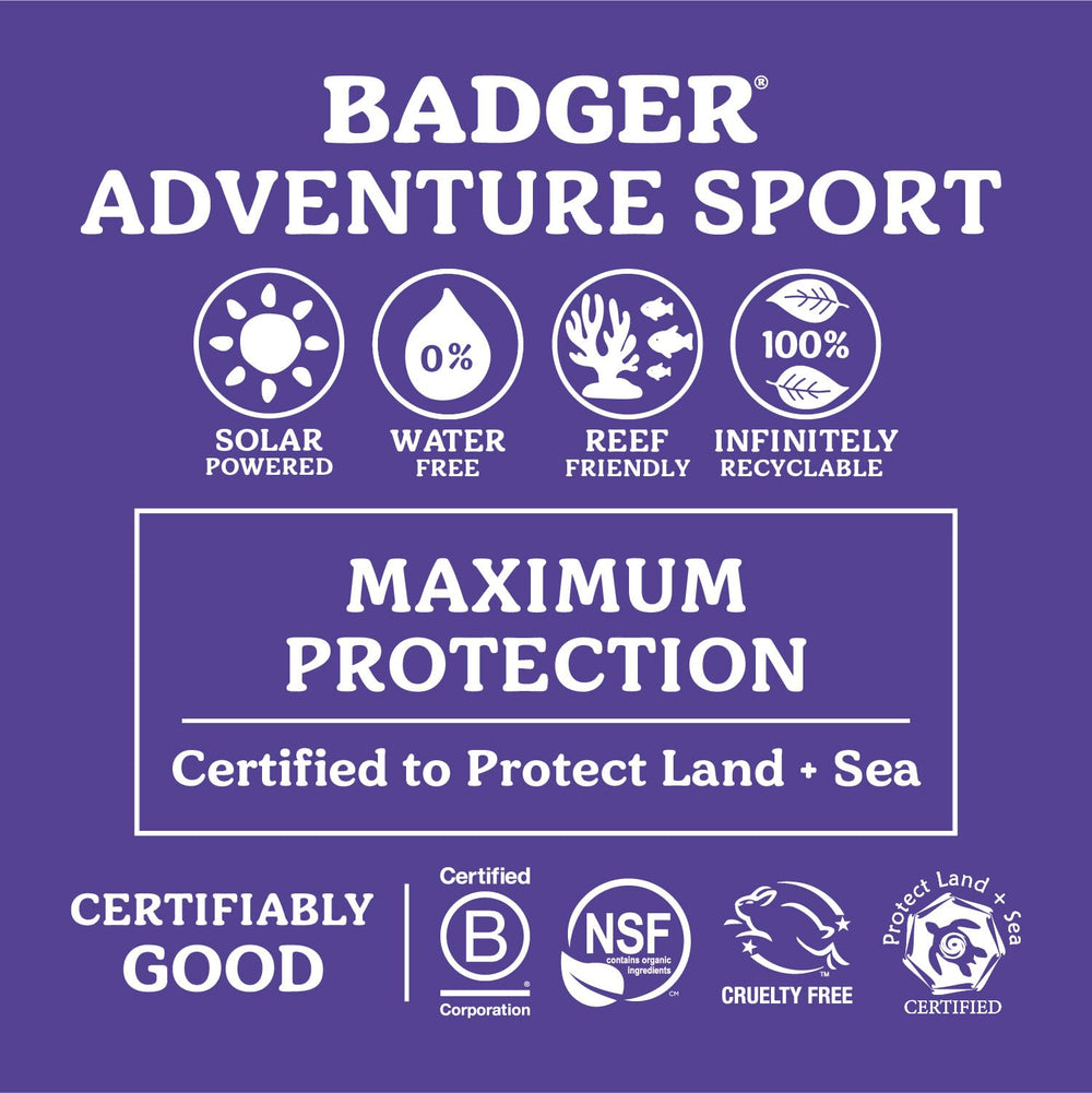 Badger reef-safe mineral sunscreen protecting skin during water activities