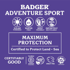 Badger reef-safe mineral sunscreen protecting skin during water activities