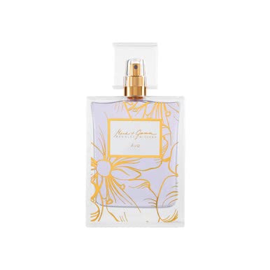 Badgley Mischka Ava EDP on vanity, daily luxury fragrance.