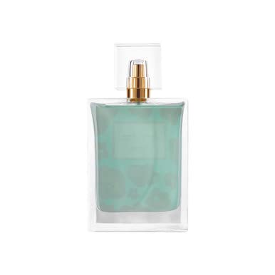 Badgley Mischka Poppy EDP side view reveals an elegant silhouette.