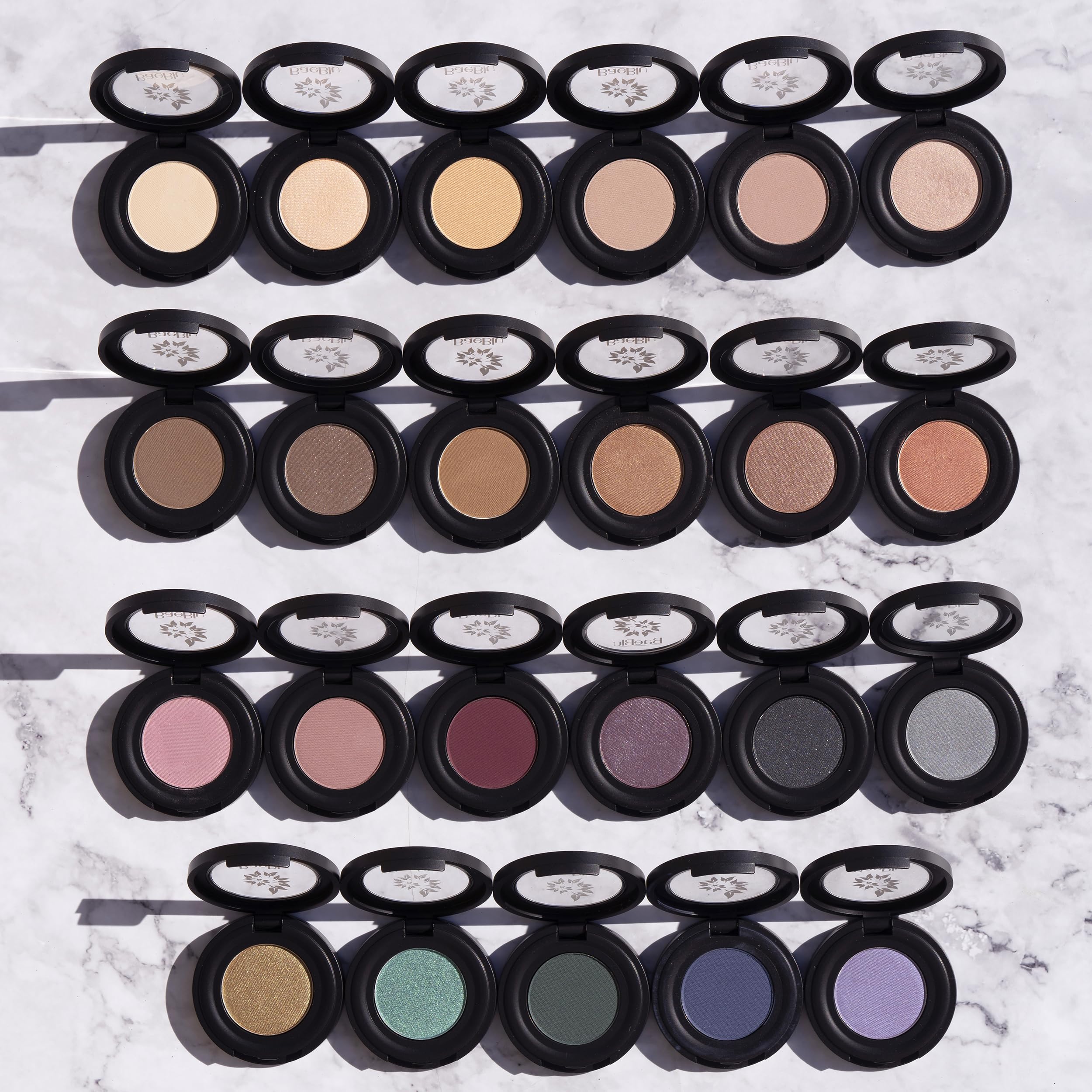 BaeBlu matte neutral shades swatch for everyday wear.