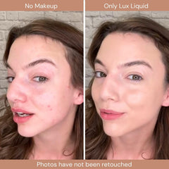 BaeBlu Lux Foundation Mocha packaging emphasizes organic ingredients used