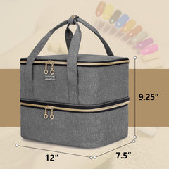 BAFASO nail polish storage bag compact dimensions support mobile setups.