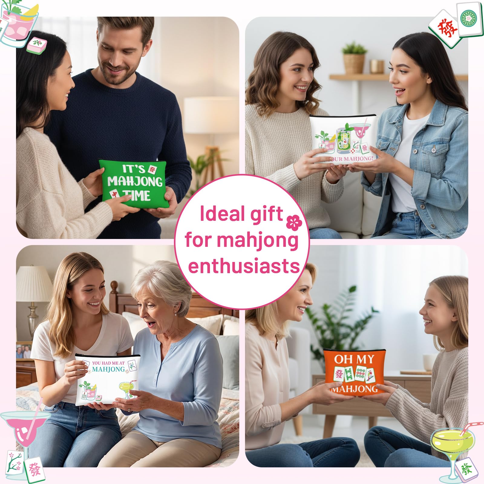 Bafeil vibrant Mahjong print designs showcase hobby with everyday practicality.