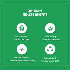 Bag Balm application on dog paw demonstrates easy-to-use salve for daily moisture