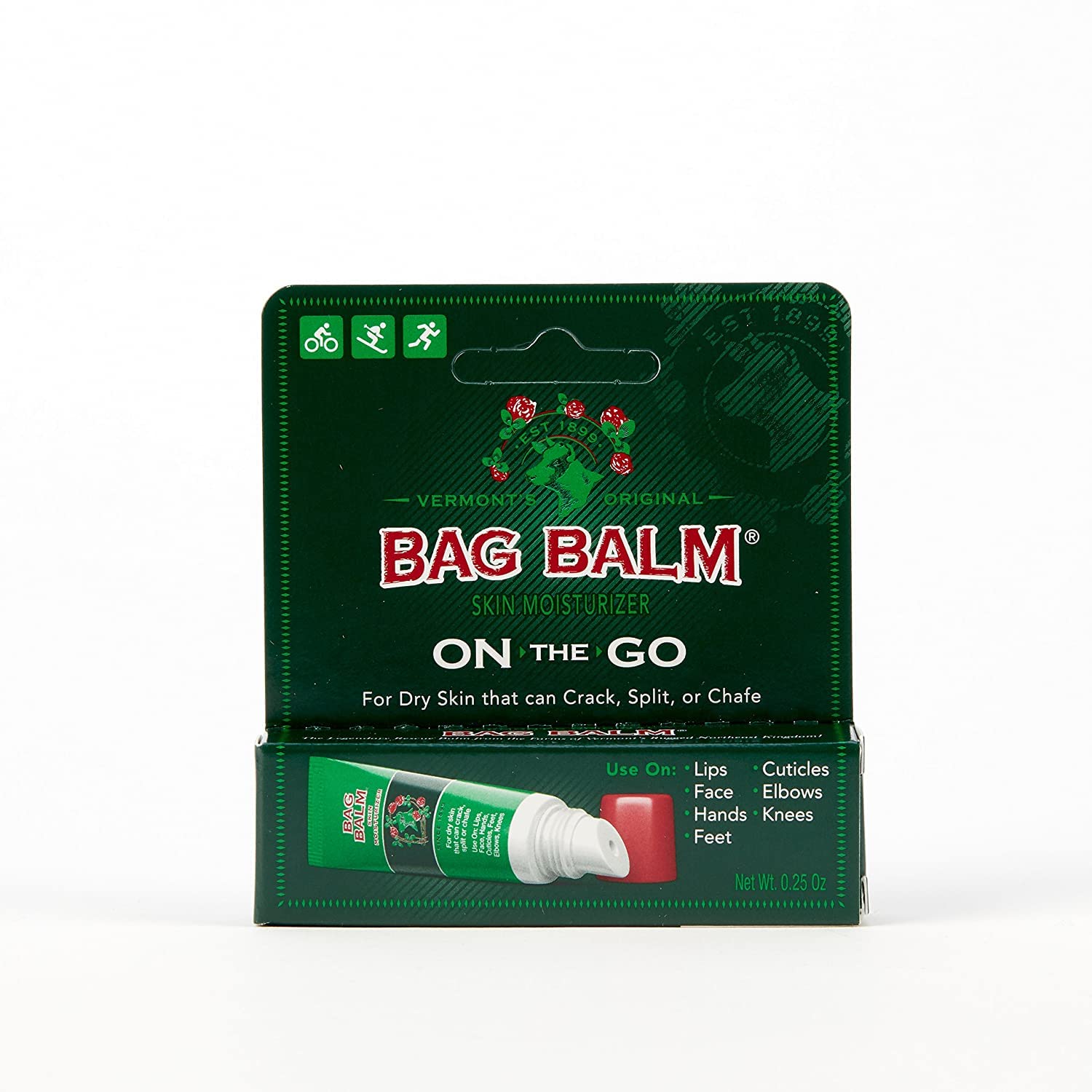 Bag Balm daily-use tube promotes smooth, comfortable skin.