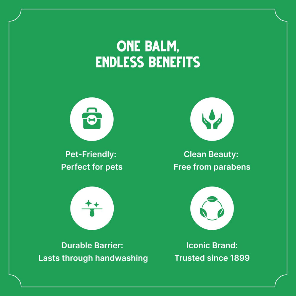 Bag Balm made in Vermont USA banner emphasizes heritage