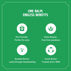 Bag Balm made in Vermont USA banner emphasizes heritage