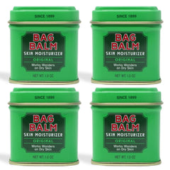 Bag Balm original ointment tin pack of four for versatile on-the-go moisture