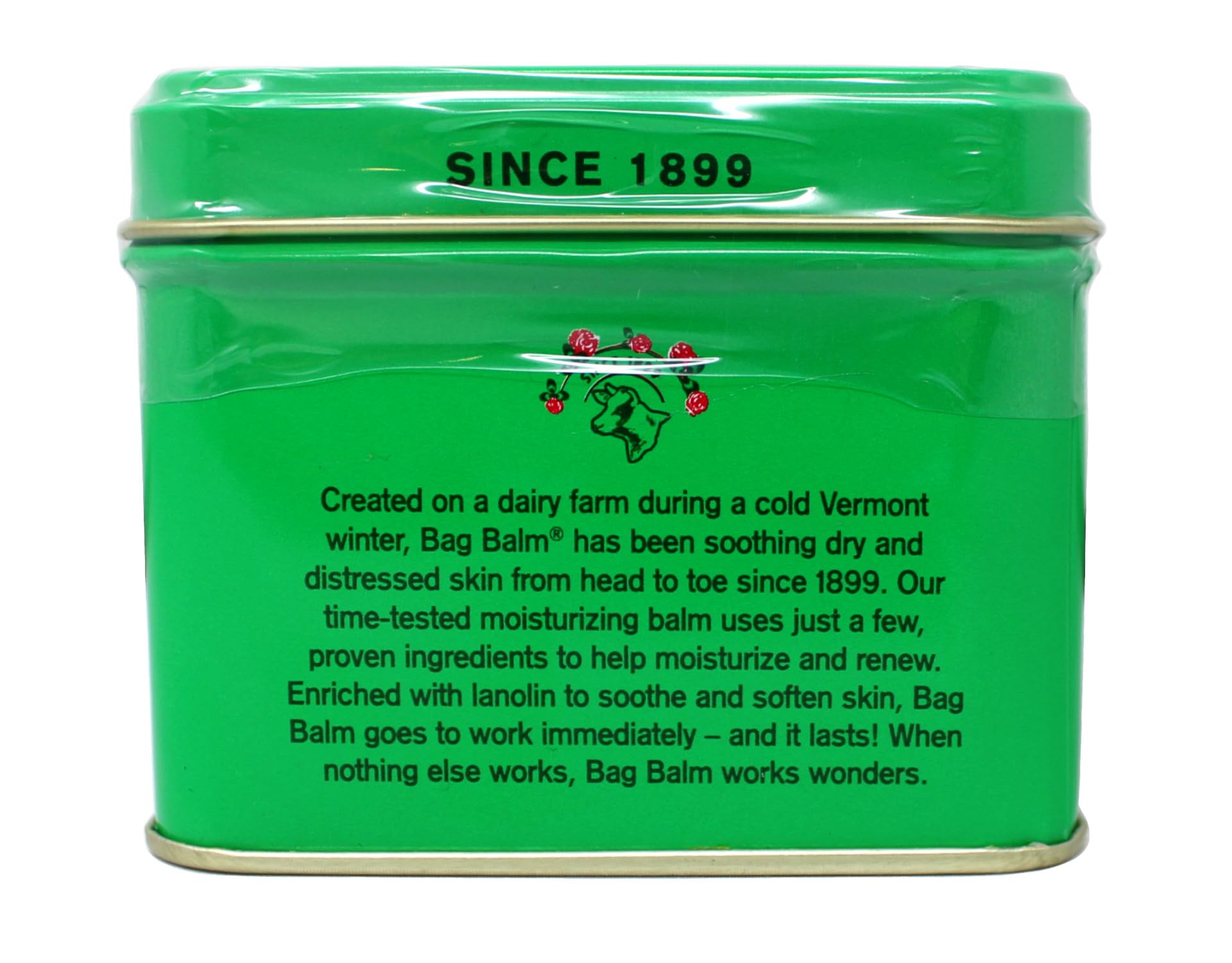 Bag Balm for pets and livestock, supports dry skin on paws and coats.
