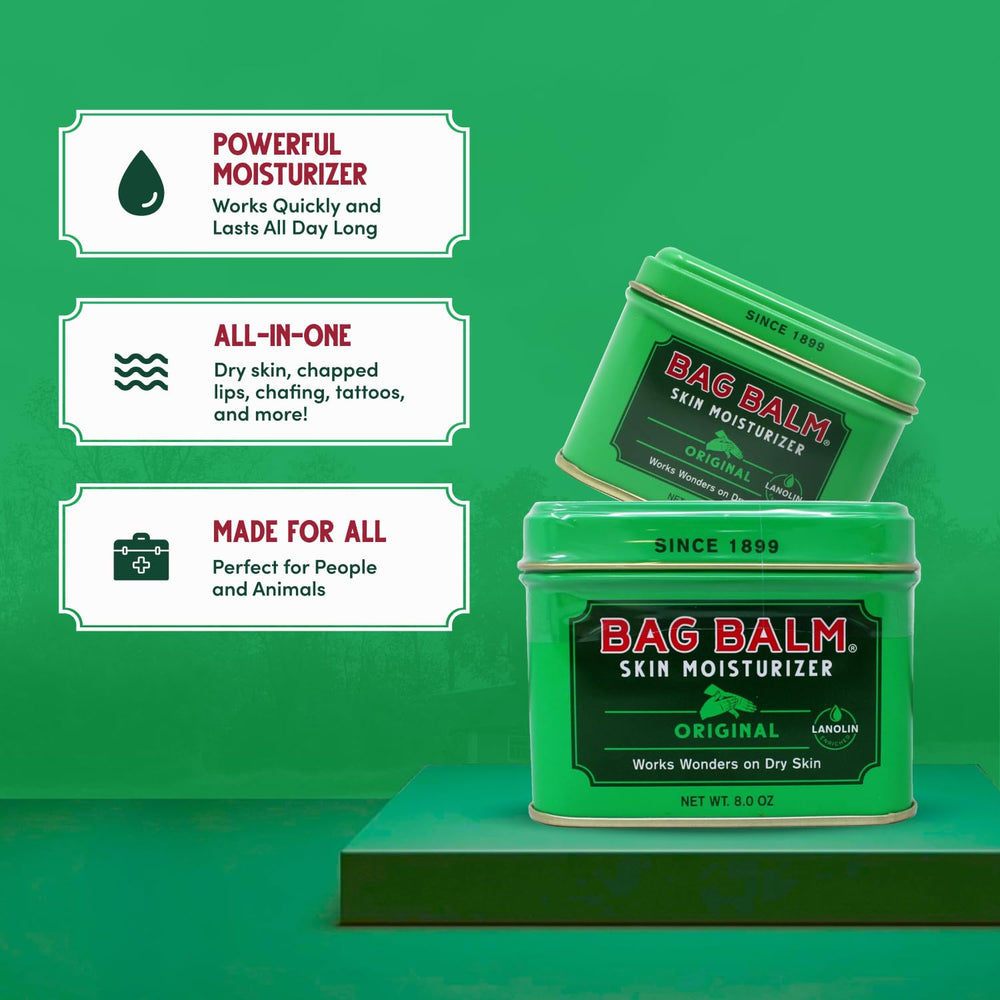 Bag Balm soothing a sunburn area with balm