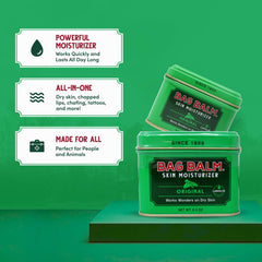 Bag Balm soothing a sunburn area with balm