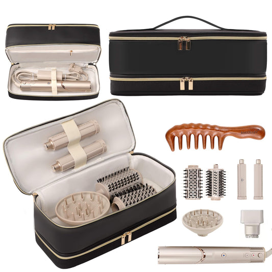 BAGCRAZY travel case for Dyson Shark FlexStyle with double-layer protection keeps tools organized.