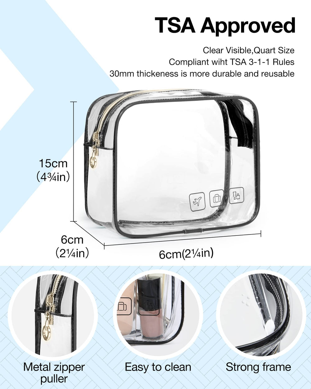 BagSmart 360-degree swivel hook enables versatile hanging options