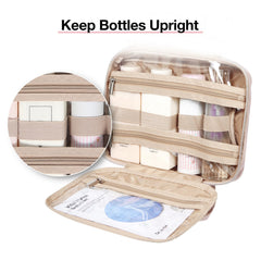 BAGSMART dual-compartment design keeps bottles upright and organized.