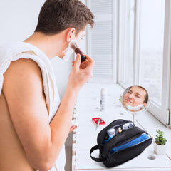 BAGSMART multi-purpose organizer fits toiletries, skincare, and grooming tools.