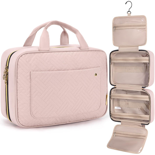BAGSMART Toiletry Bag with hanging hook for easy access during travel.