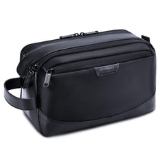 BAGSMART Toiletry Bag for Men front view in black, travel-ready organization.