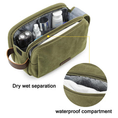 BAGSMART Toiletry Bag for Men, elastic band detail keeps items secure.