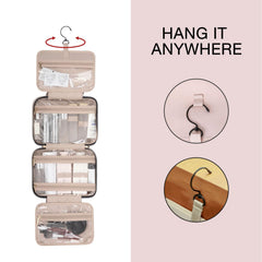 BAGSMART Toiletry Bag carry handle for on-the-go use
