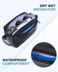 BAGSMART Travel Toiletry Organizer large capacity with upright bottle storage.