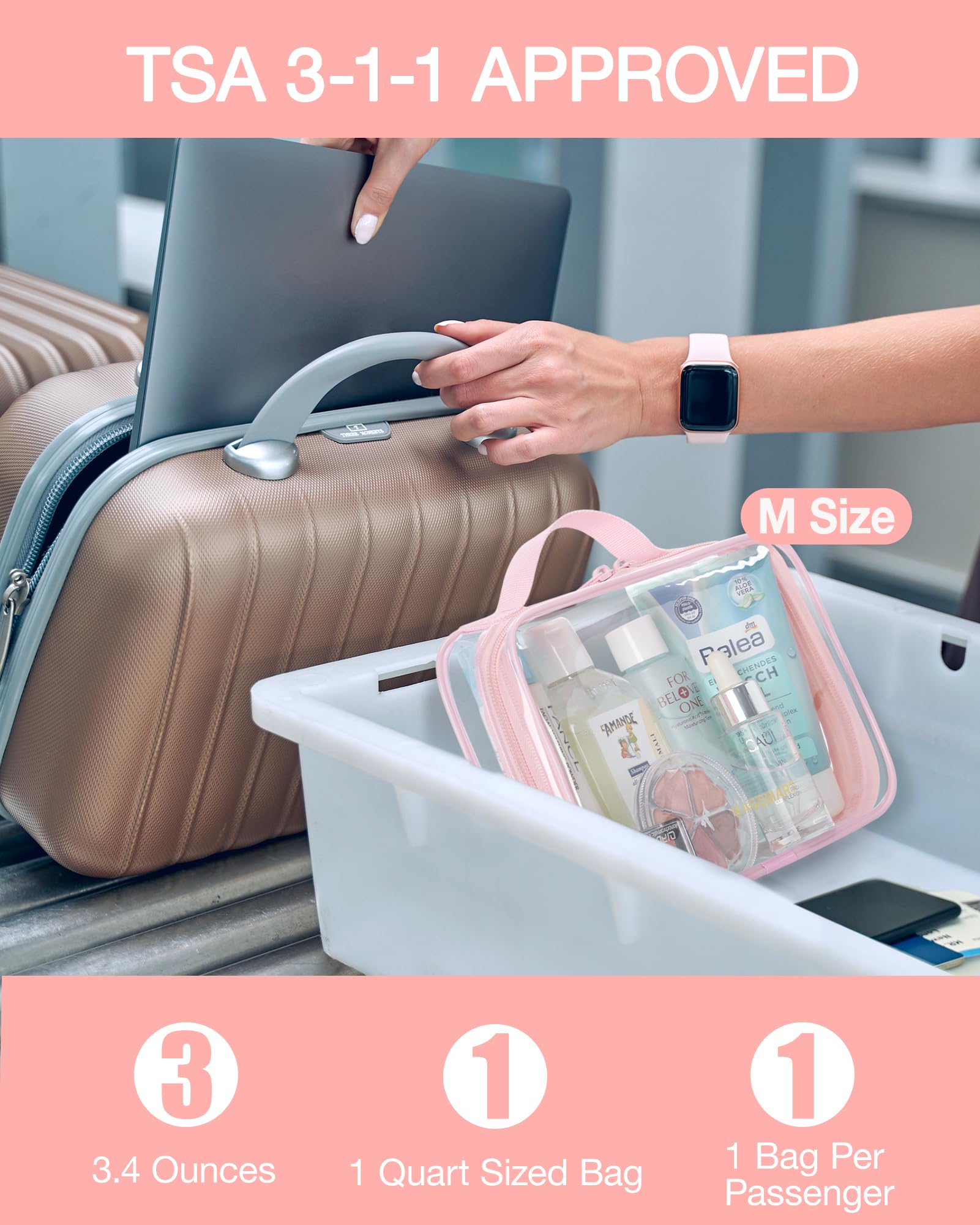 BAGSMART TSA-compliant bag simplifies security screening at the airport