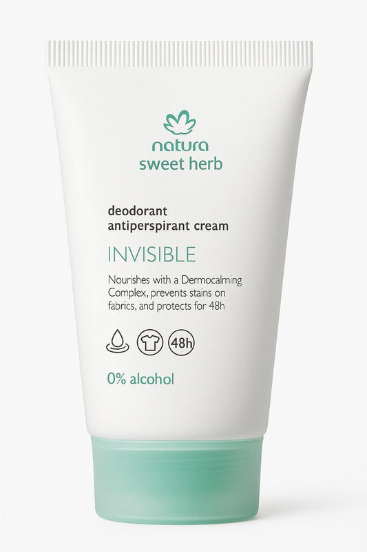 Bagues Sweet Herb Invisible Antiperspirant Cream – 48-hour protection without white marks.