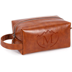 BagUrshion toiletry bag for men with waterproof PU leather for travel organization