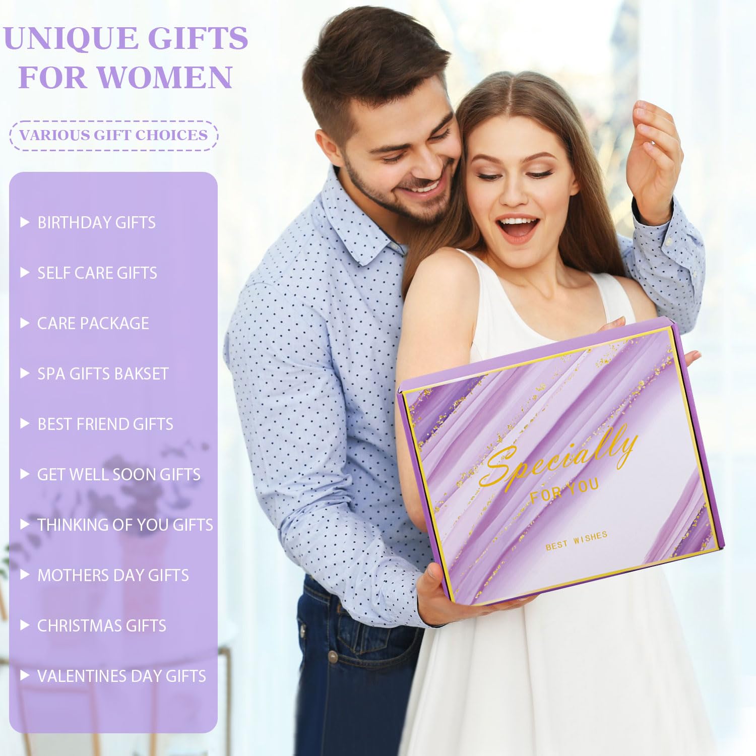 Baicai luxury care package with cozy items for at-home relaxation.