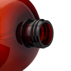 Amber translucent bottle blocks light to preserve product quality