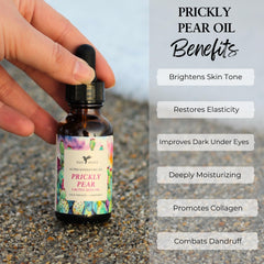 Baja Basics Prickly Pear Seed Oil packaging with clean ingredients.