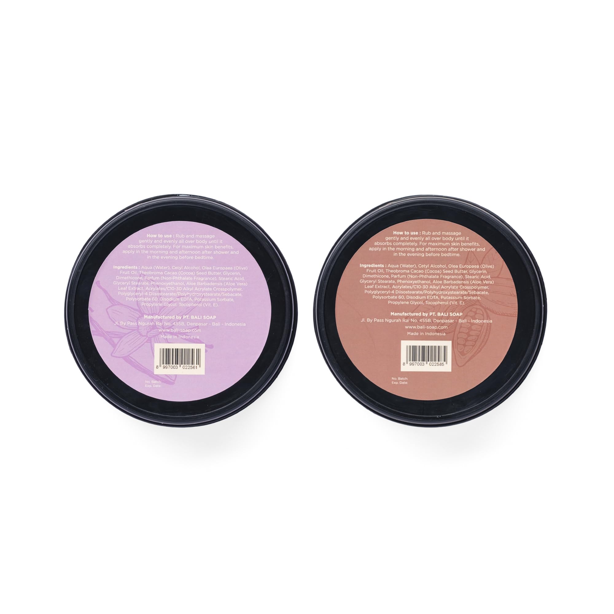 Close-up of Bali Soap texture showing a non-greasy, easily absorbed moisturization.